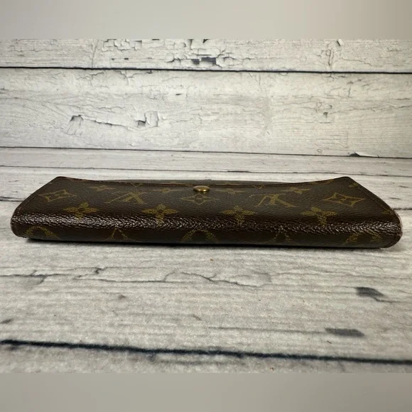 Louis Vuitton Portefeuille Sarah Long Bifold Wallet Monogram Leather Canvas - Picture 5 of 16